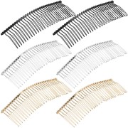 Hair comb metal 7.5 cm with 20 tines