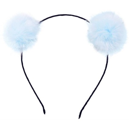 Ombre Pom Pom headband - Blue