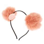 Ombre Pom Pom headband - Peach