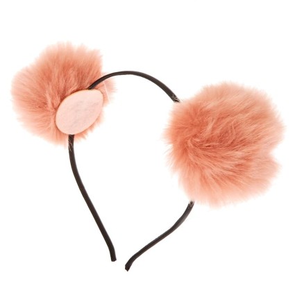 Ombre Pom Pom headband - Peach
