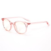 Blue Light glasses - Round frame pink, style 9