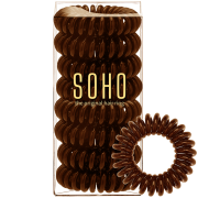 SOHO Spiral Hair elastics, Jackie Brown - 8 pieces.