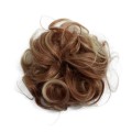 Messy Bun Hair elastic with curly artificial hair #24/613 - Blonde/Copper mix