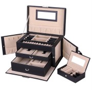 UNIQ XL Jewelry Box with 20 compartments - Black