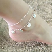 Anklet with Round Pendant