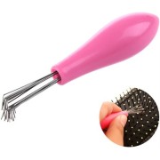 Hairbrush cleans tool - pink