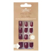 Click On / Press On Nails Nails - Bordeaux Red