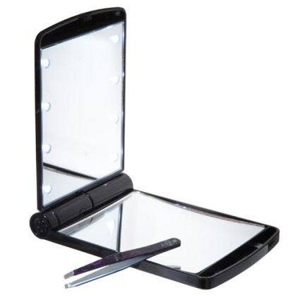 Uniq Pocketsize Mirror/ Make-up Mirror with LED Light - 7,5 x 8,5 cm