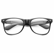 Classic Wayfarer Glasses with Clear Glass