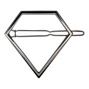 SOHO Pyramid Metal Hair Clip -  Silver