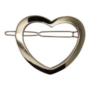 SOHO Heart Metal Hair Clip - Gold
