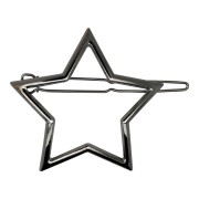 SOHO Star Metal Hair Clip - Silver