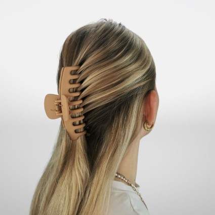 SOHO Large Mat hair clip - Beige
