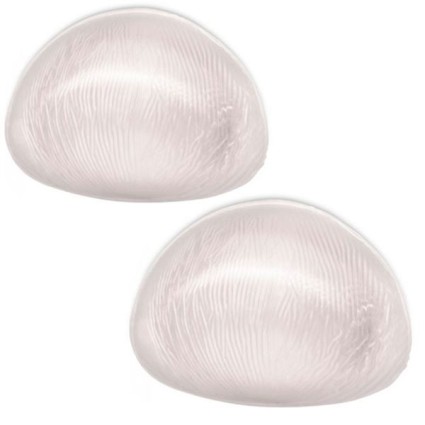 Silicone Breast Enhancers for bras - Clear oval shape (80 gram)