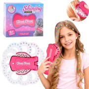 Bling Bling Hair Bedazzler Kit with 180 rhinestone / diamonds + diamond hair machine - for kids