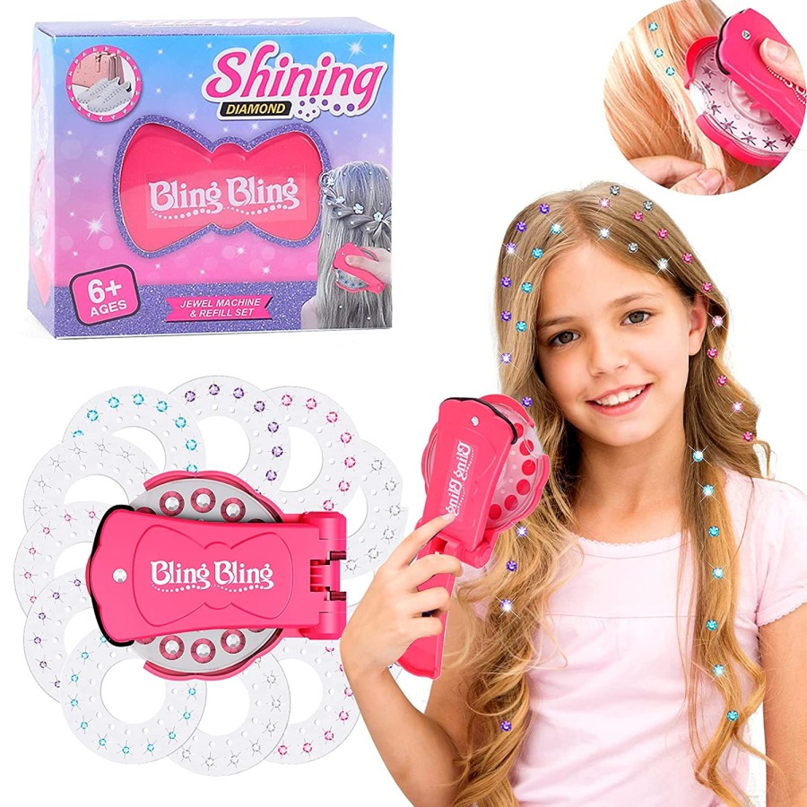Bling Bling Hair Bedazzler Kit with 180 rhinestone / diamonds +