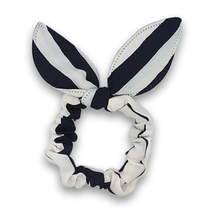 Scrunchie w. Bunny Ears - Sailor Stripes