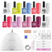 CLAVIER Nail Starter Kit - Premium Gellak set with 48W nail dryer, colors and accessories - Your Nails Studio Starter Premium Kit Set