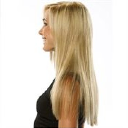 Clip on hair extensions 40 cm #613 Blonde