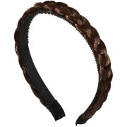 Braided Headband - Brown