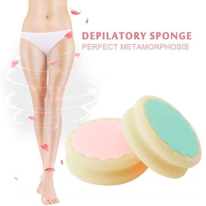 Sponge for Hair Removal - Painless hair removal with crystals - 2 pcs