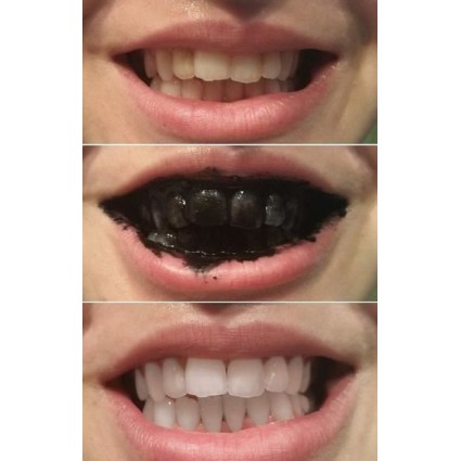 Whitening Teeth whitening active carbon + Bamboo Toothbrush