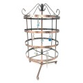 Rotating Jewelry Stand for earrings, 4 floors, bronze