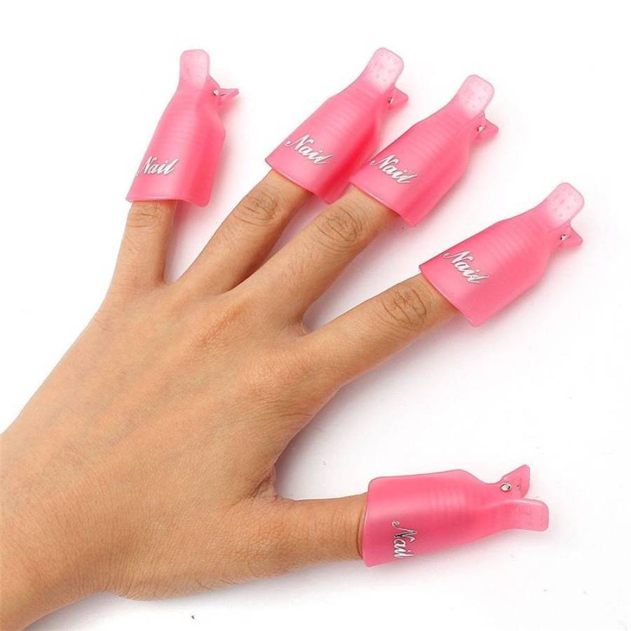 K-MART | Nail Polish Remover Clips UV Gel Nail Art Soak Off Cap Clip Polish  Reusable Nails Care Finger Wrap | HKTVmall The Largest HK Shopping Platform