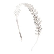 Headband with Silver Leaves