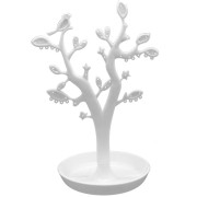 Jewellery tree with leaves - White (CTN005)