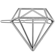 SOHO Diamond hair clip - Silver