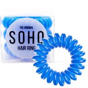 SOHO Spiral Hair Elastics, ROYAL BLUE - 3 pcs