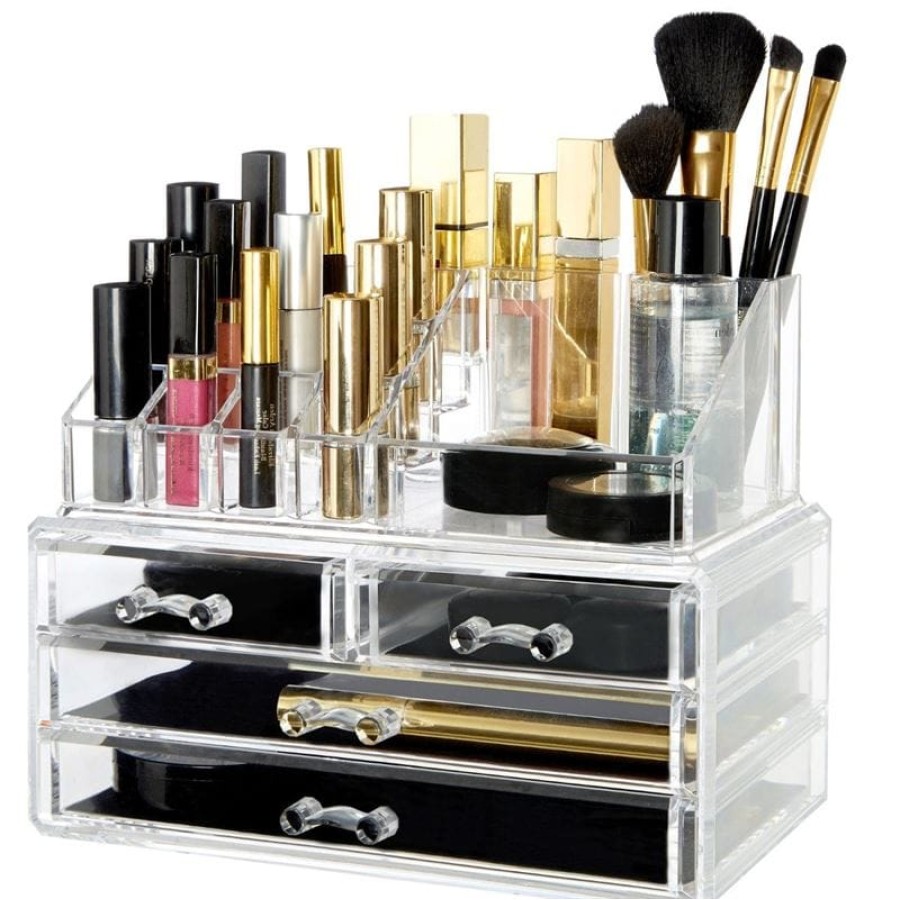 Acrylic Multi-Use 4-Drawer Cosmetic/Jewelry Organizer - RetailResaleShop