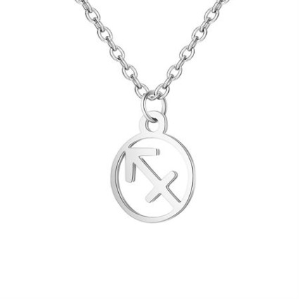 Zodiac necklace: Sagittarius - Zodiac, Silver