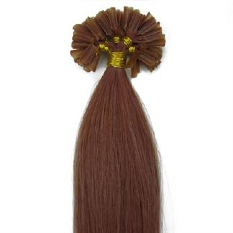 FashionGirl | 50 cm Hot Fusion Hair extensions 30# Red brown