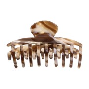 Soho Gaja Hair Clamp - Brown Marble