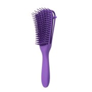 Curved flex hairbrush - purple