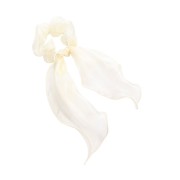 Soho ajni scrunchie with scarf - white