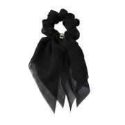 Soho Vina Scrunchie with scarf - black