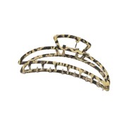 Soho leopard metal barette hair clamp
