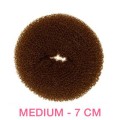 7 cm Hair donut - brown