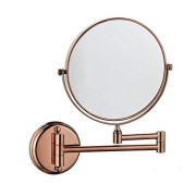 Uniq wall mirror with 10x magnification - rose gold
