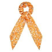 Soho scrunchie with scarf - orange