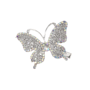 Chris Rubin Evie Hair Buckle Silver - Butterfly