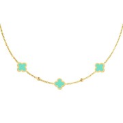 Soho Clover Necklace - Gold/Green
