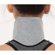 Self -heated headrest for relief of pain