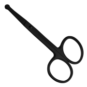 Nose hair scissors - black