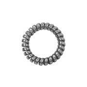 Soho Metallic Spiral Hair Elastic 3 pcs. - Metal gray