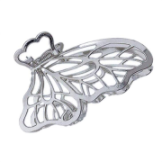 Soho metal butterfly hair clamp - silver