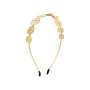 Chris Rubin Gold Headband- Coins